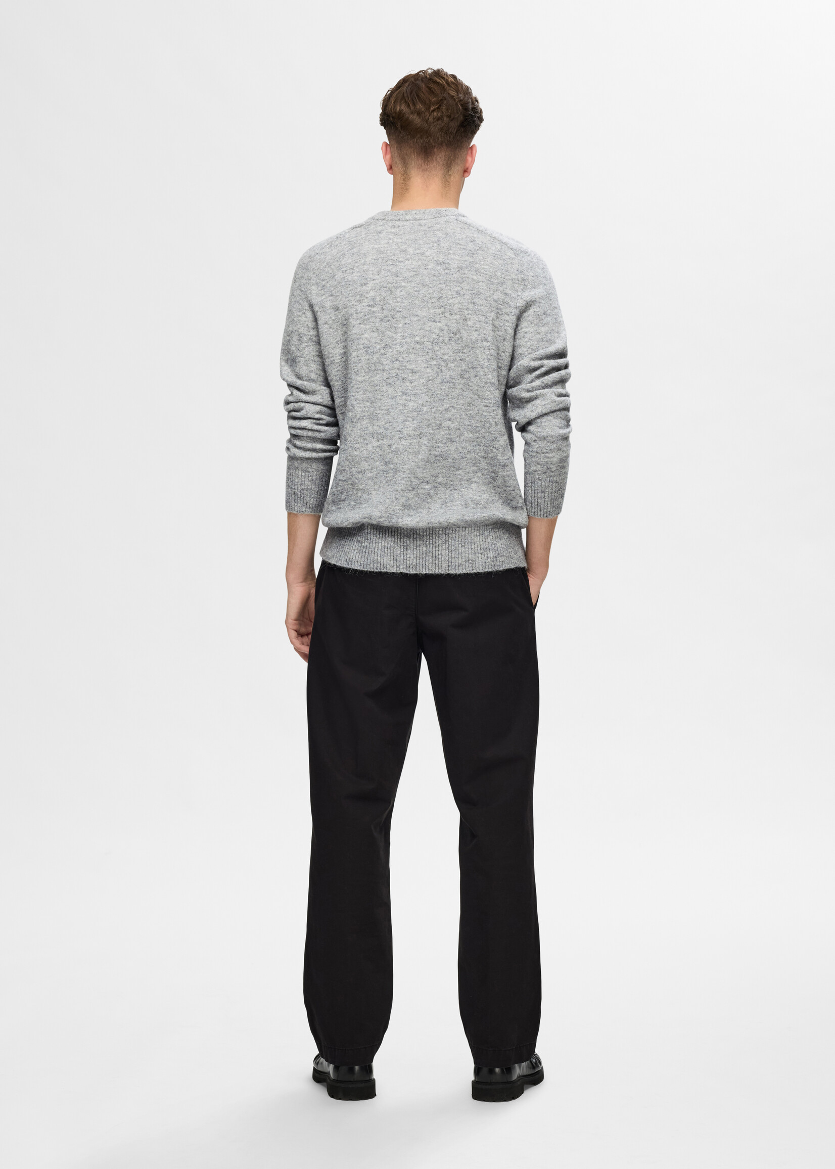 SELECTED HOMME RAI LS KNIT CREW NECK