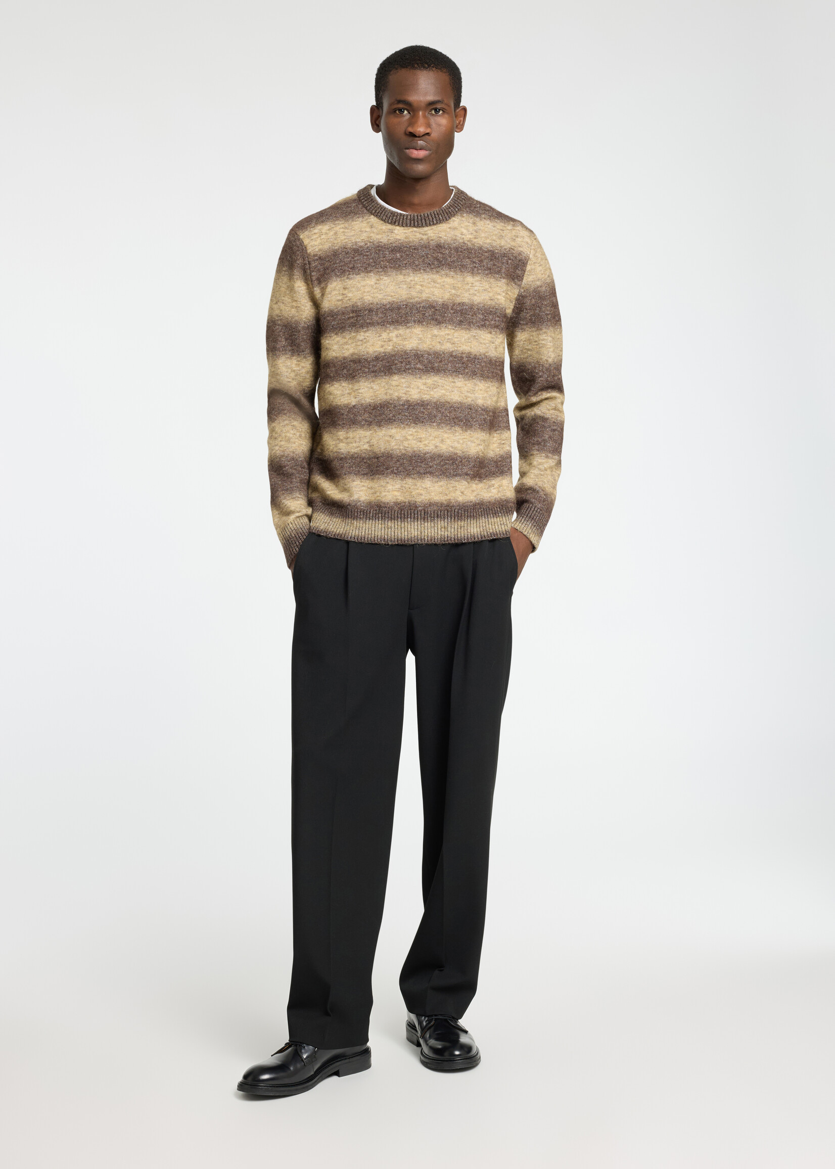 SELECTED HOMME RAI RELAXED OMBRE CREW NECK