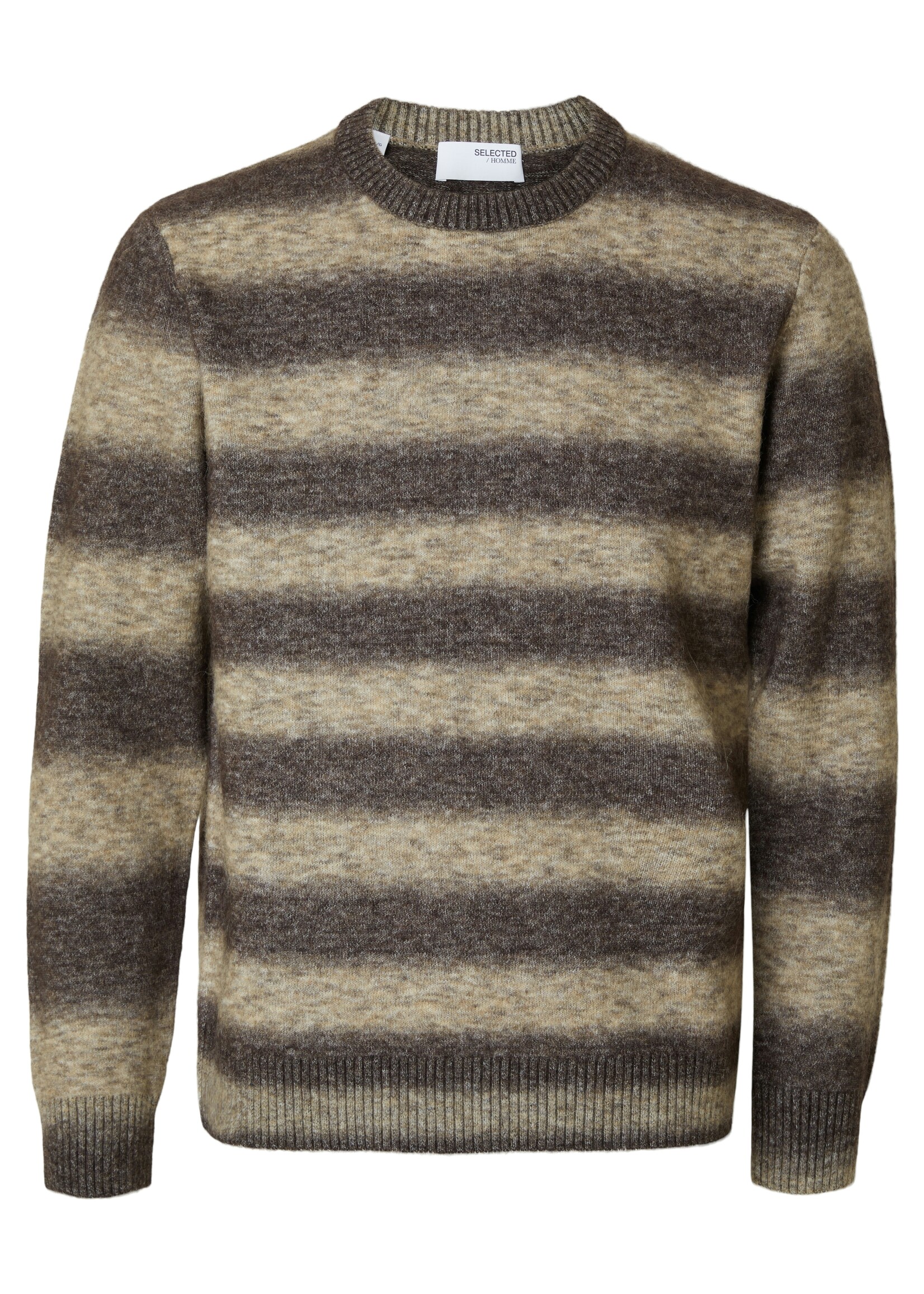 SELECTED HOMME RAI RELAXED OMBRE CREW NECK