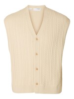 SELECTED HOMME ELIS SL KNIT RELAXED CABLE WAISTCOAT