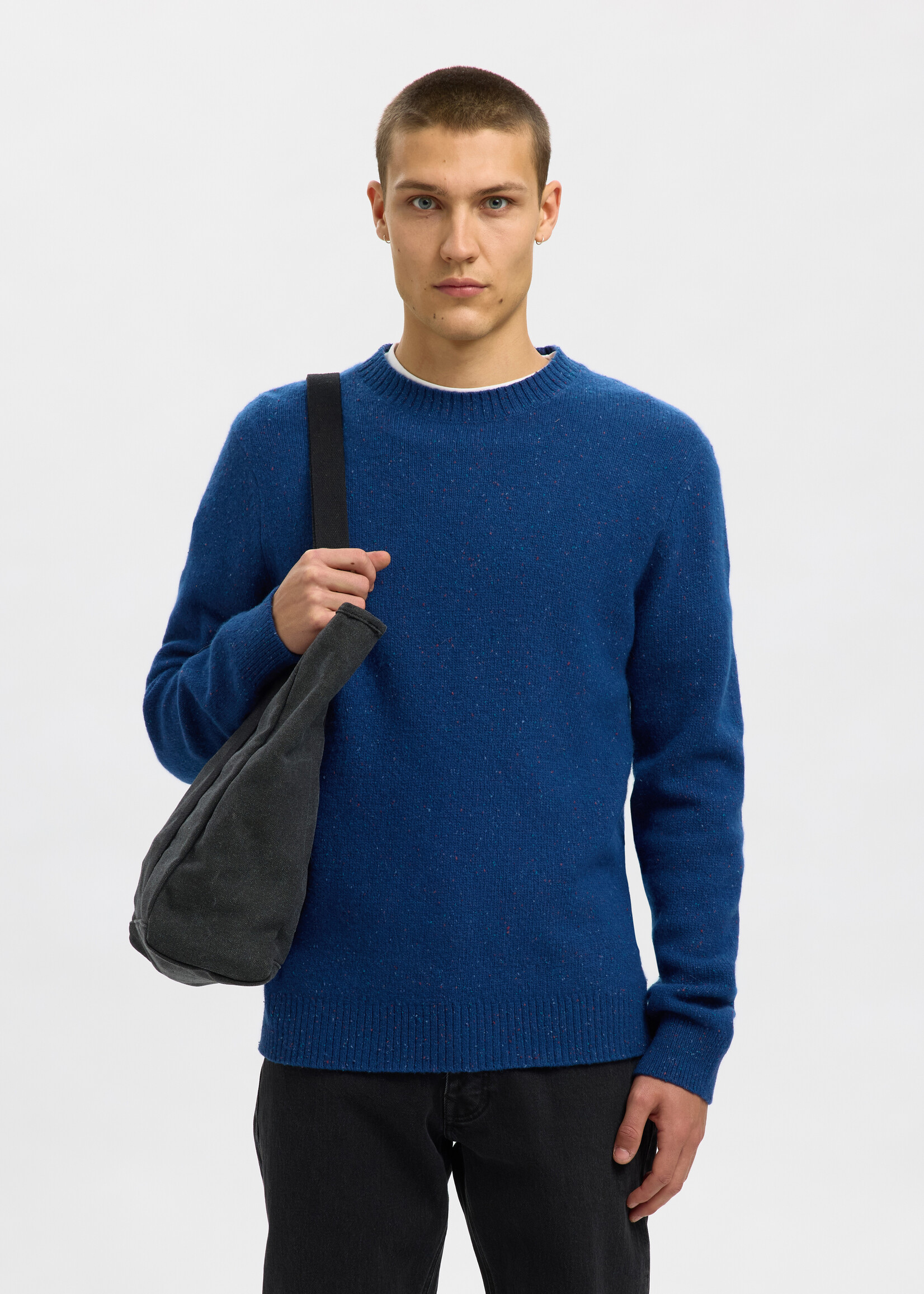 SELECTED HOMME NEIL KNIT NEPS CREW NECK