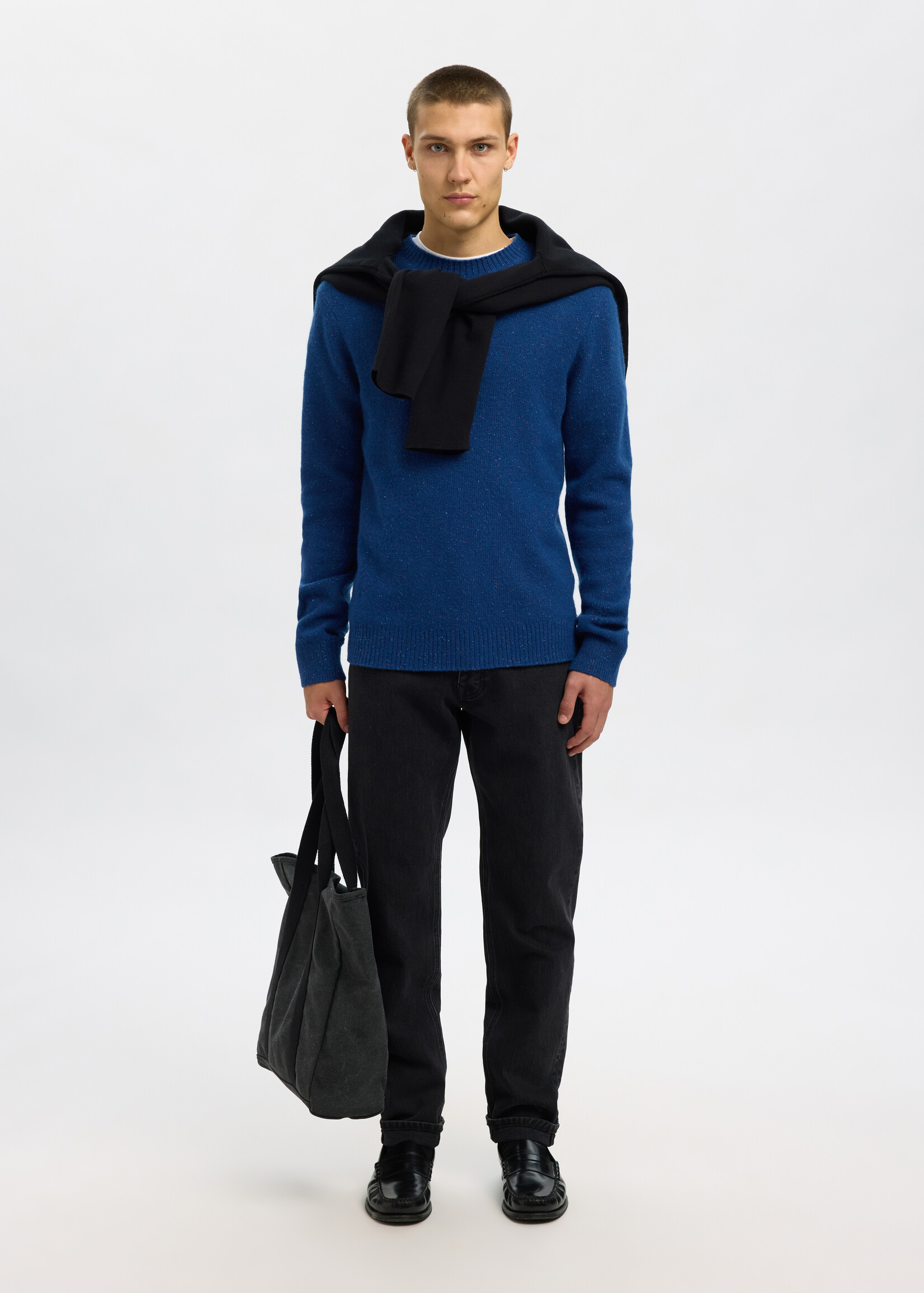 SELECTED HOMME NEIL KNIT NEPS CREW NECK
