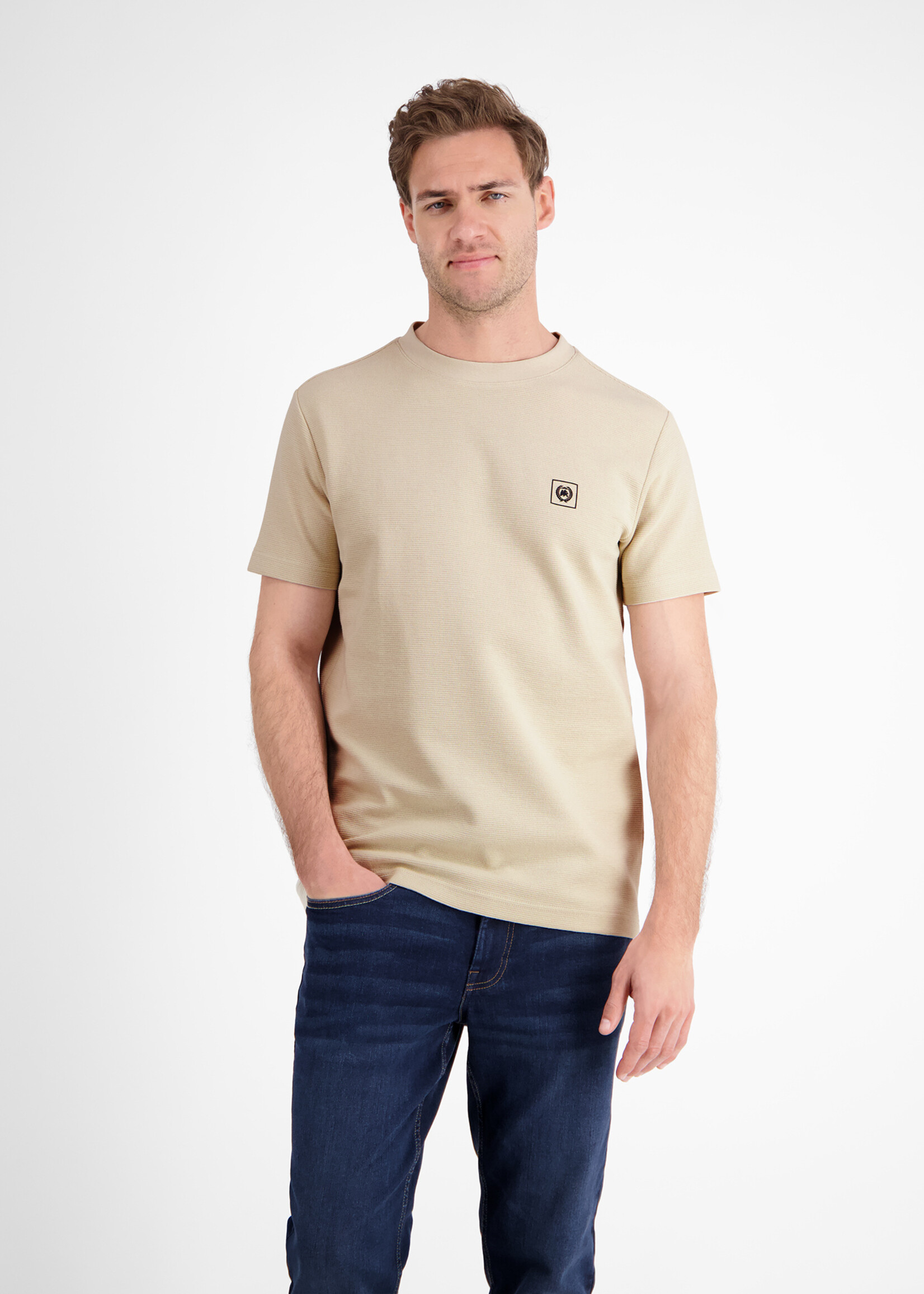 LERROS O-NECK STRUC JERSEY T-SHIRT
