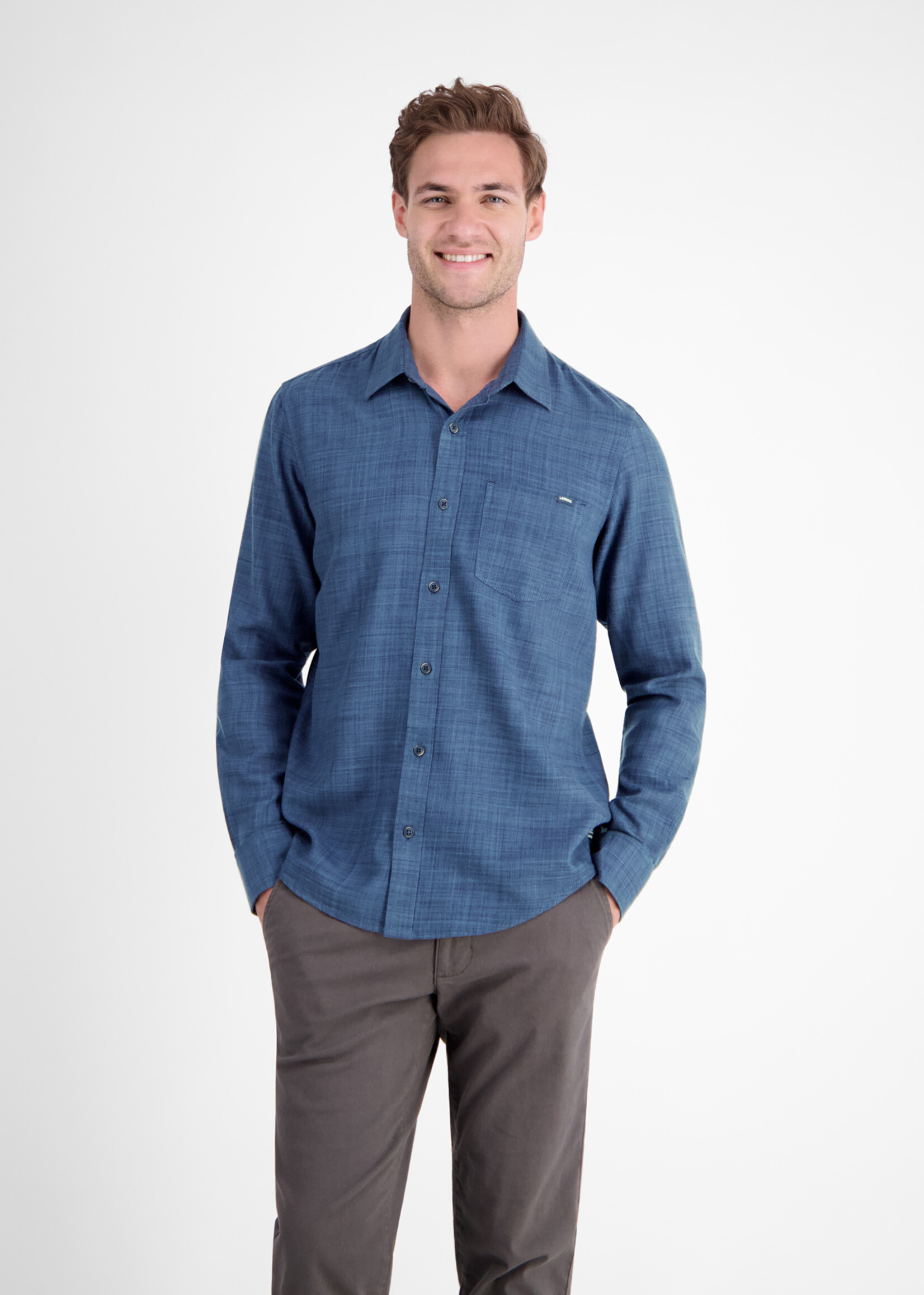 LERROS HEMD KENT FANCY SOLID