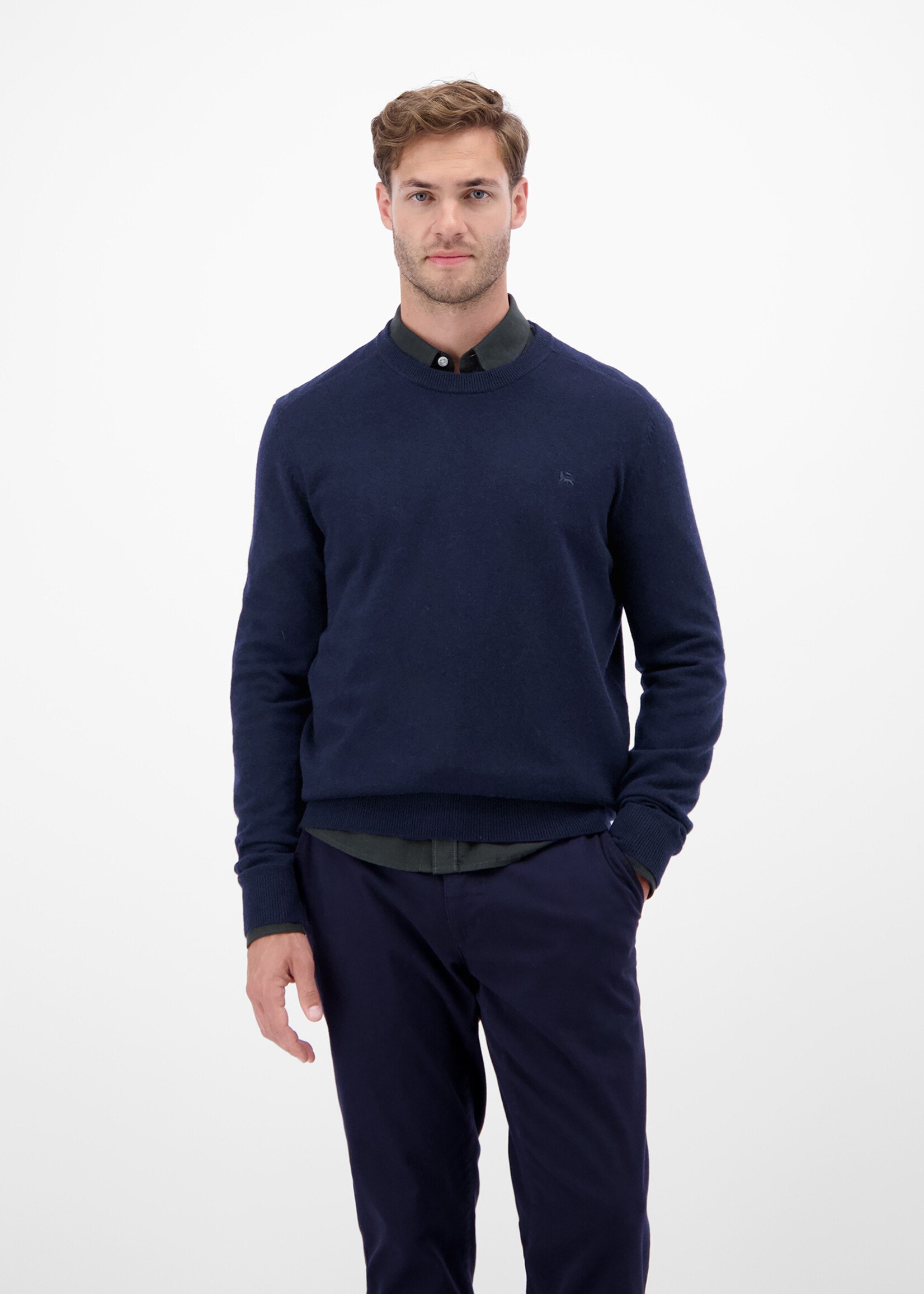 LERROS CREWNECK WOOL/CASHME 2KLEUREN