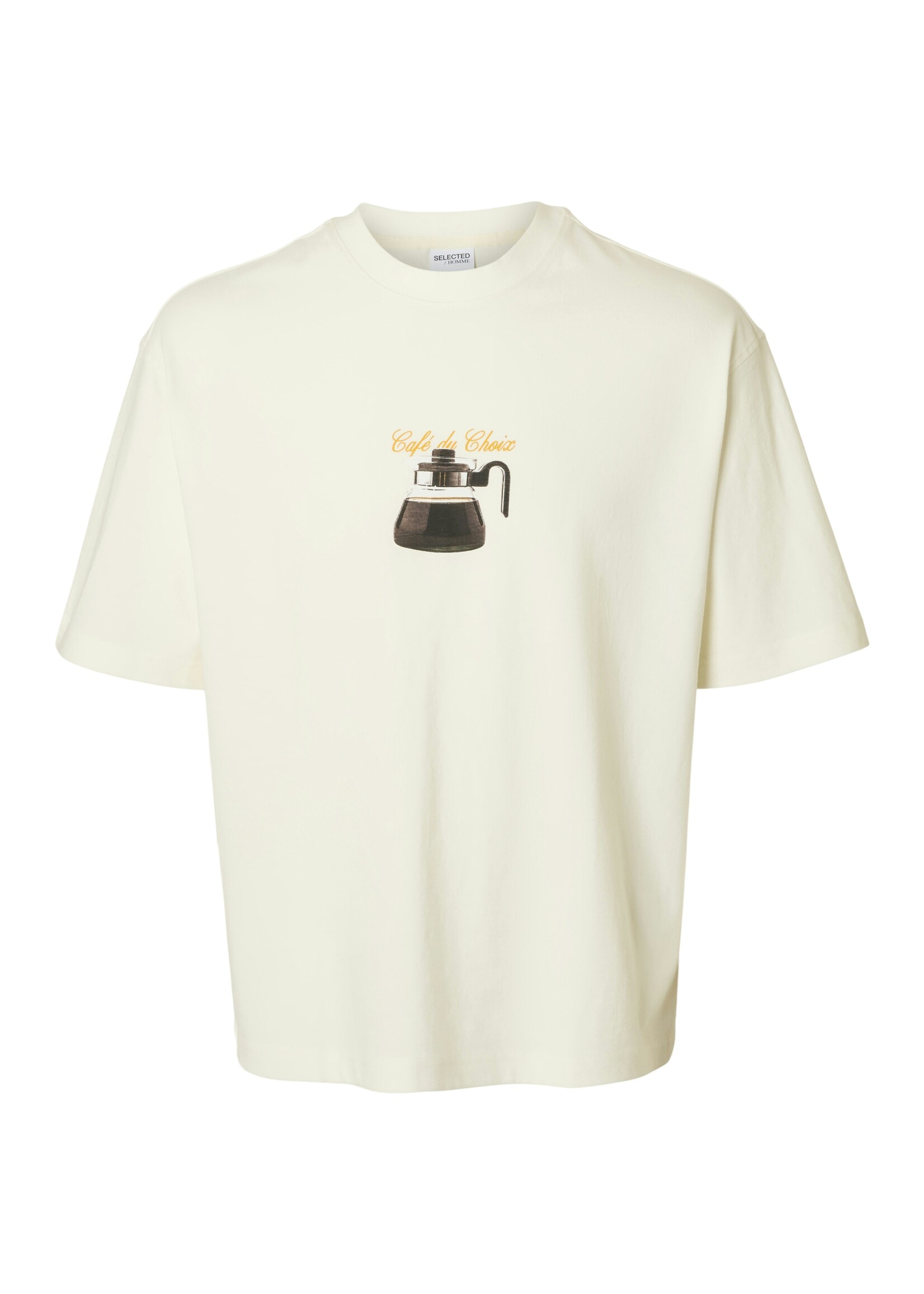SELECTED HOMME RELAXNORMAN COFFEE TEE