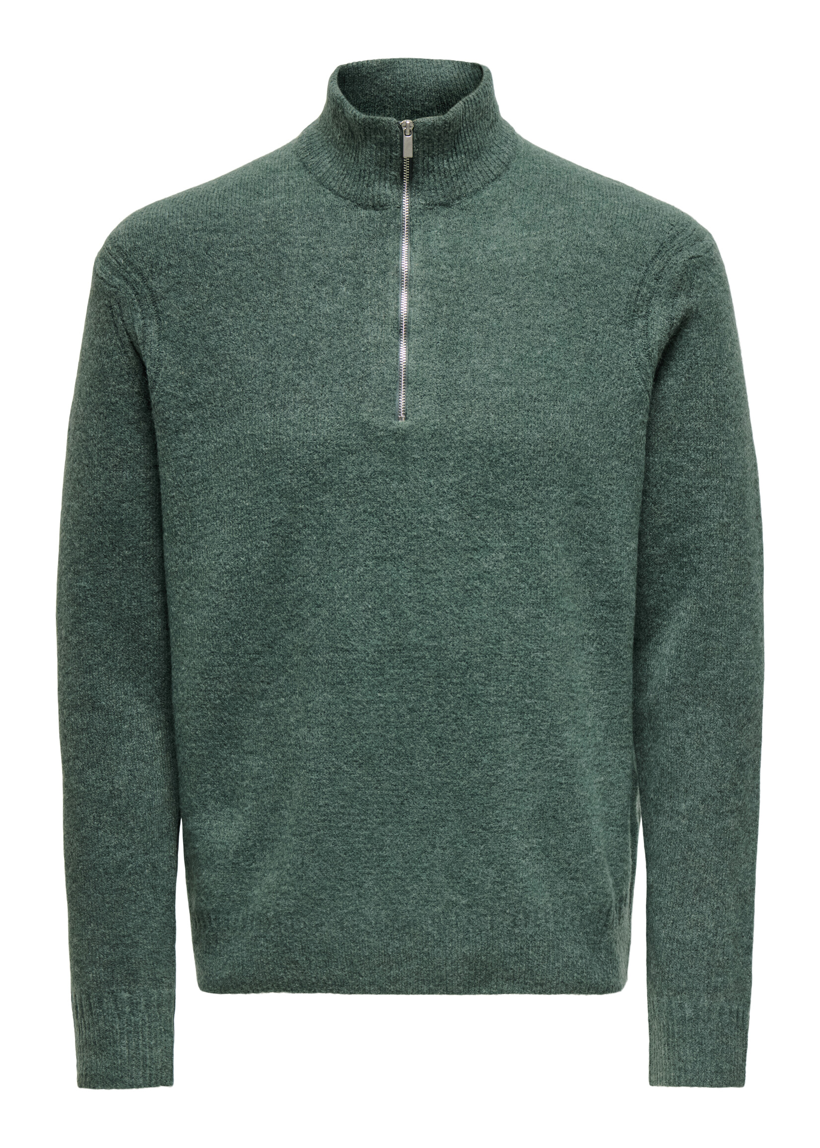 ONLY & SONS MOVE REG BRUCHED HALF ZIP