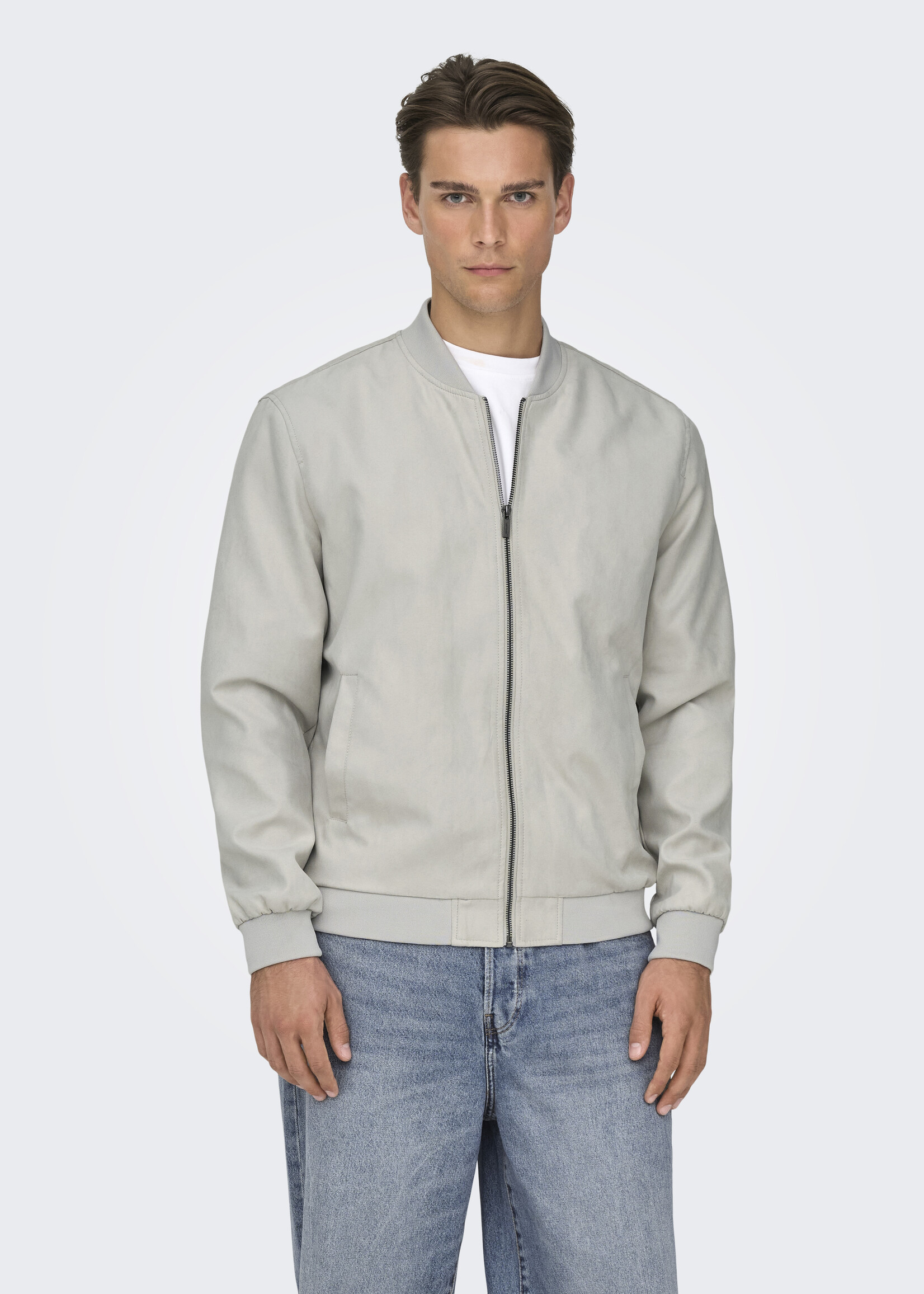 ONLY & SONS ONSLUCAS FAKE SUEDE BOMBER NOOS