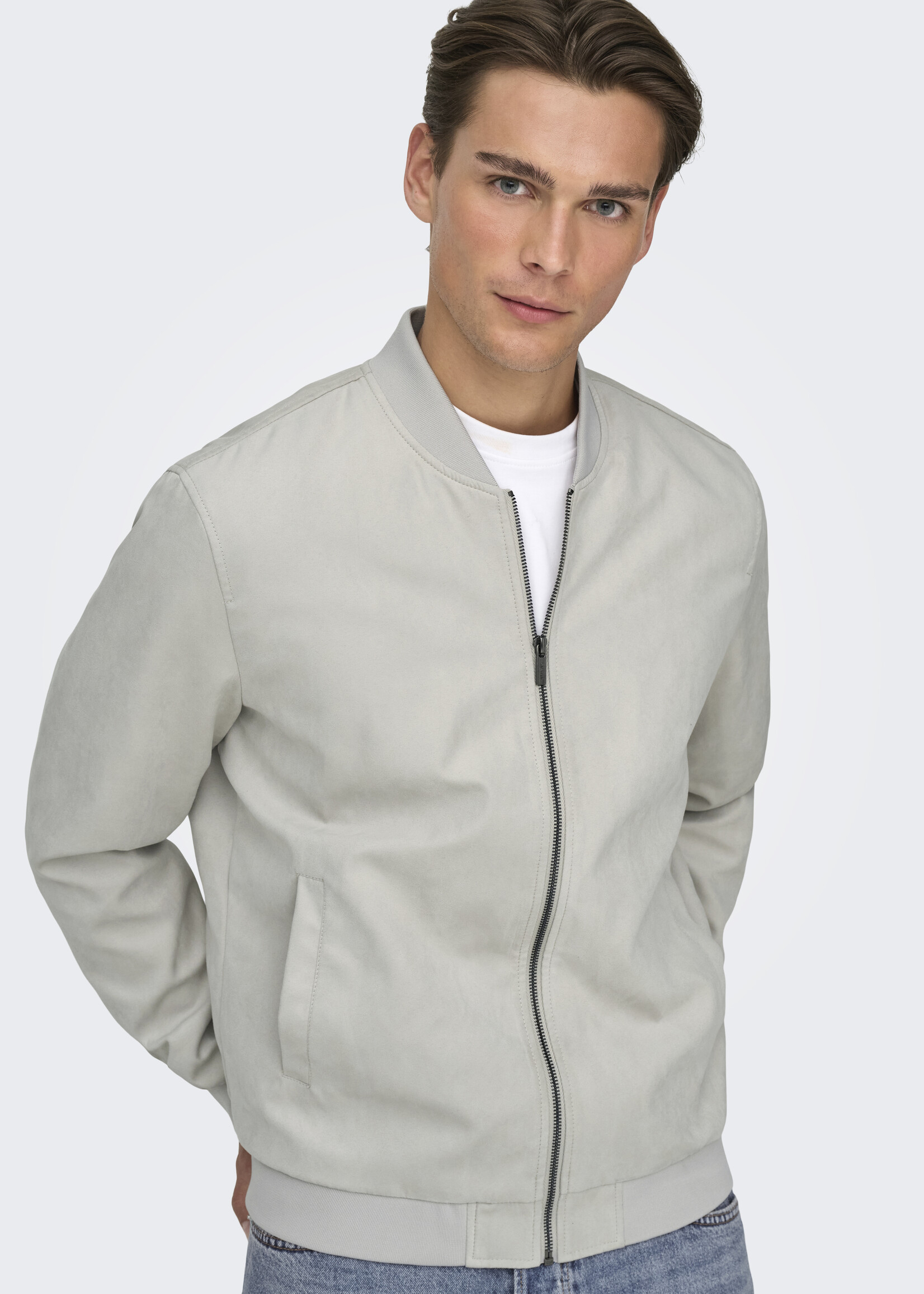 ONLY & SONS ONSLUCAS FAKE SUEDE BOMBER NOOS