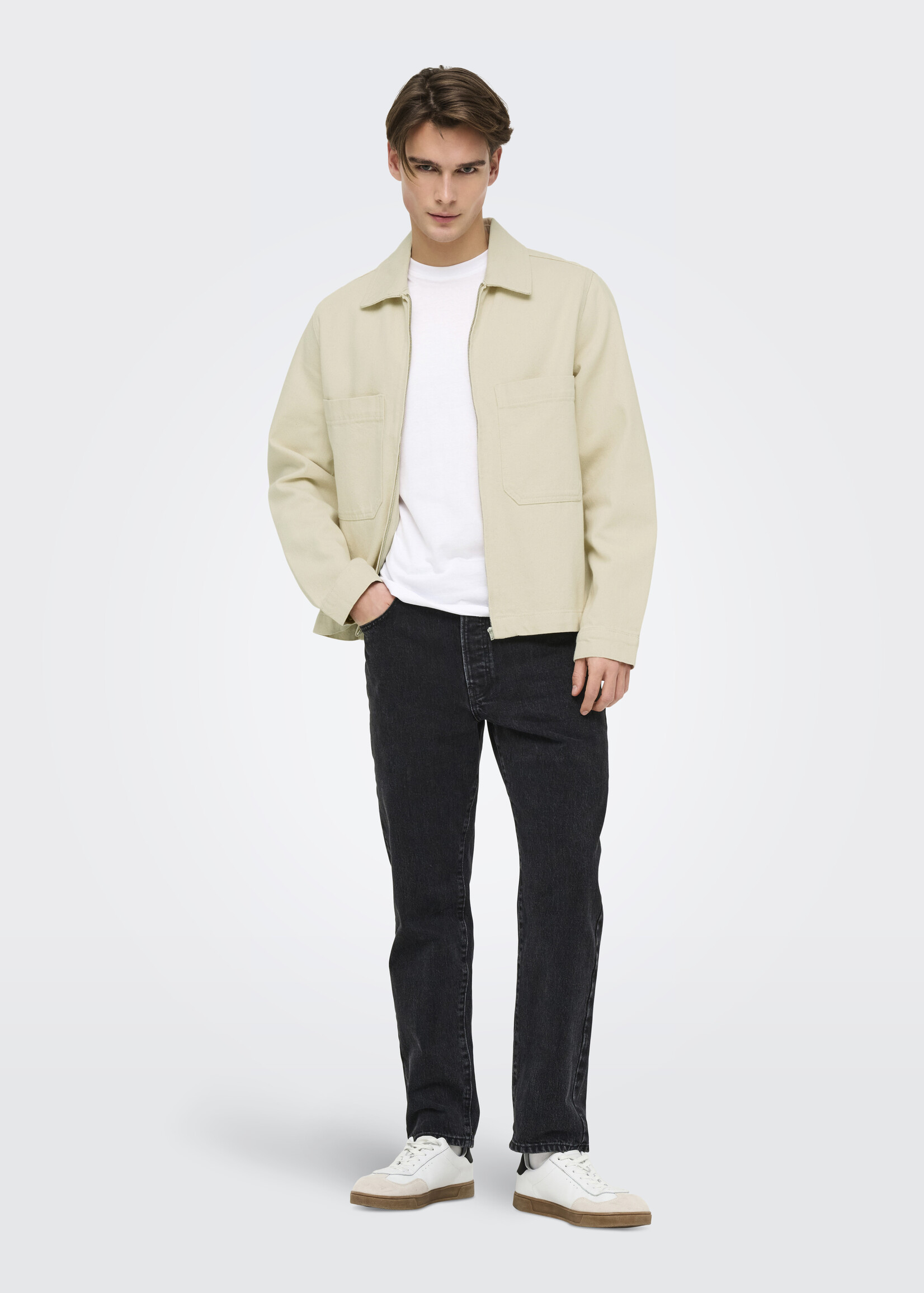 ONLY & SONS ONSCASSEL ECRU DNM JACKET