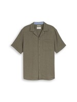 1049614 STRUCTURED COTTON LINEN SHIRT