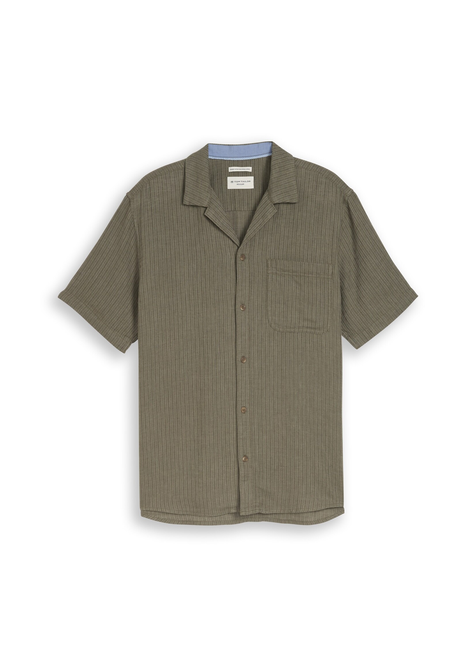 1049614 STRUCTURED COTTON LINEN SHIRT
