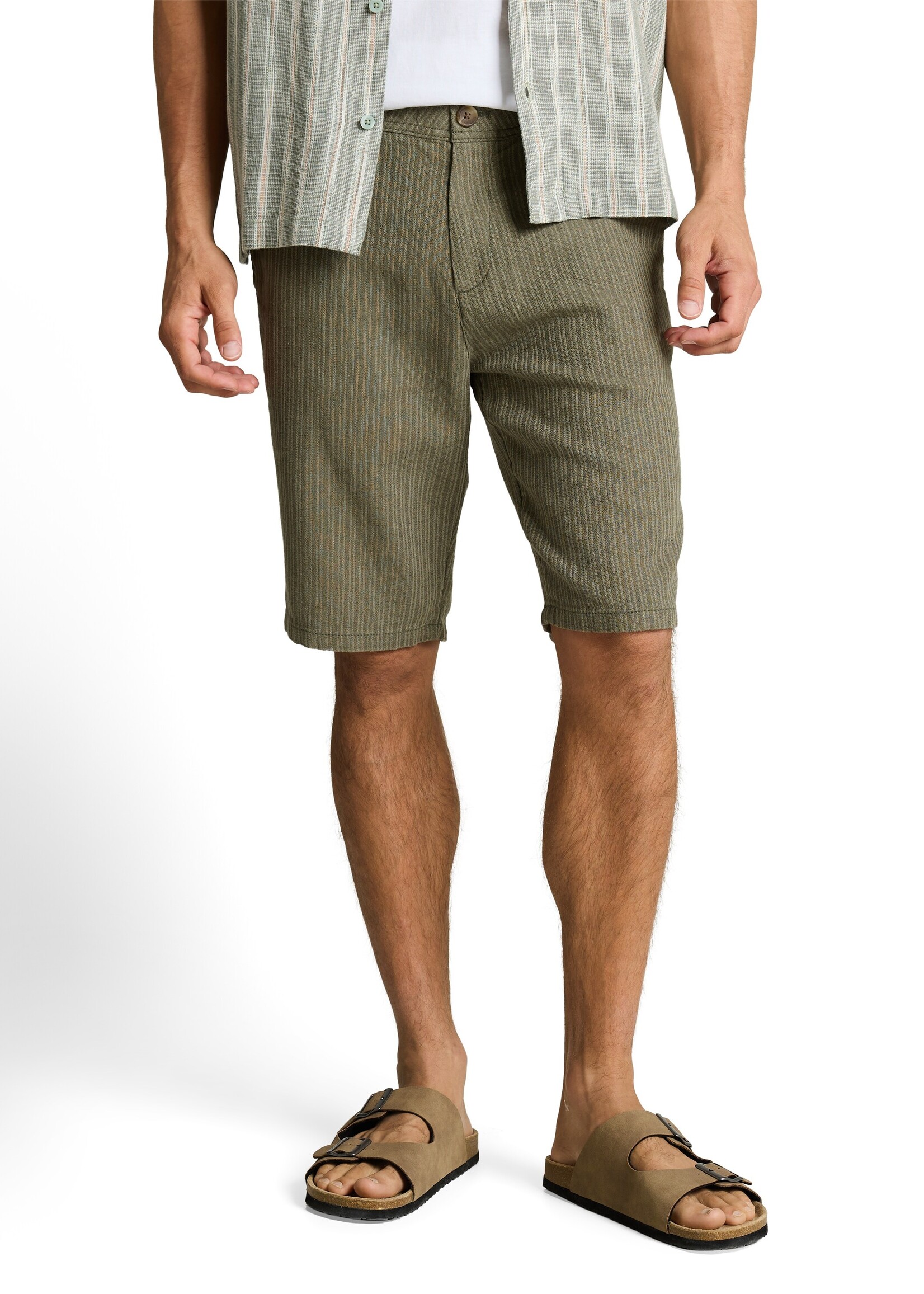 1049623 REGULAR COTTON LINEN CHINO SHORT