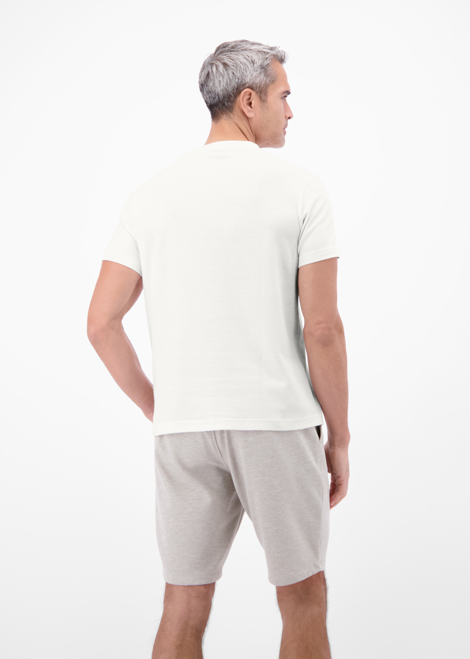 LERROS 2633039 T-SHIRT WAFFLE O-NECK