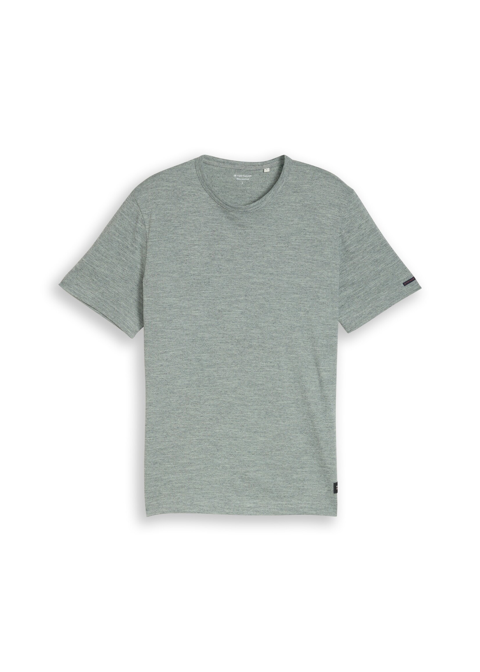 1050601 DETAILED FINE STRIPED T-SHIRT