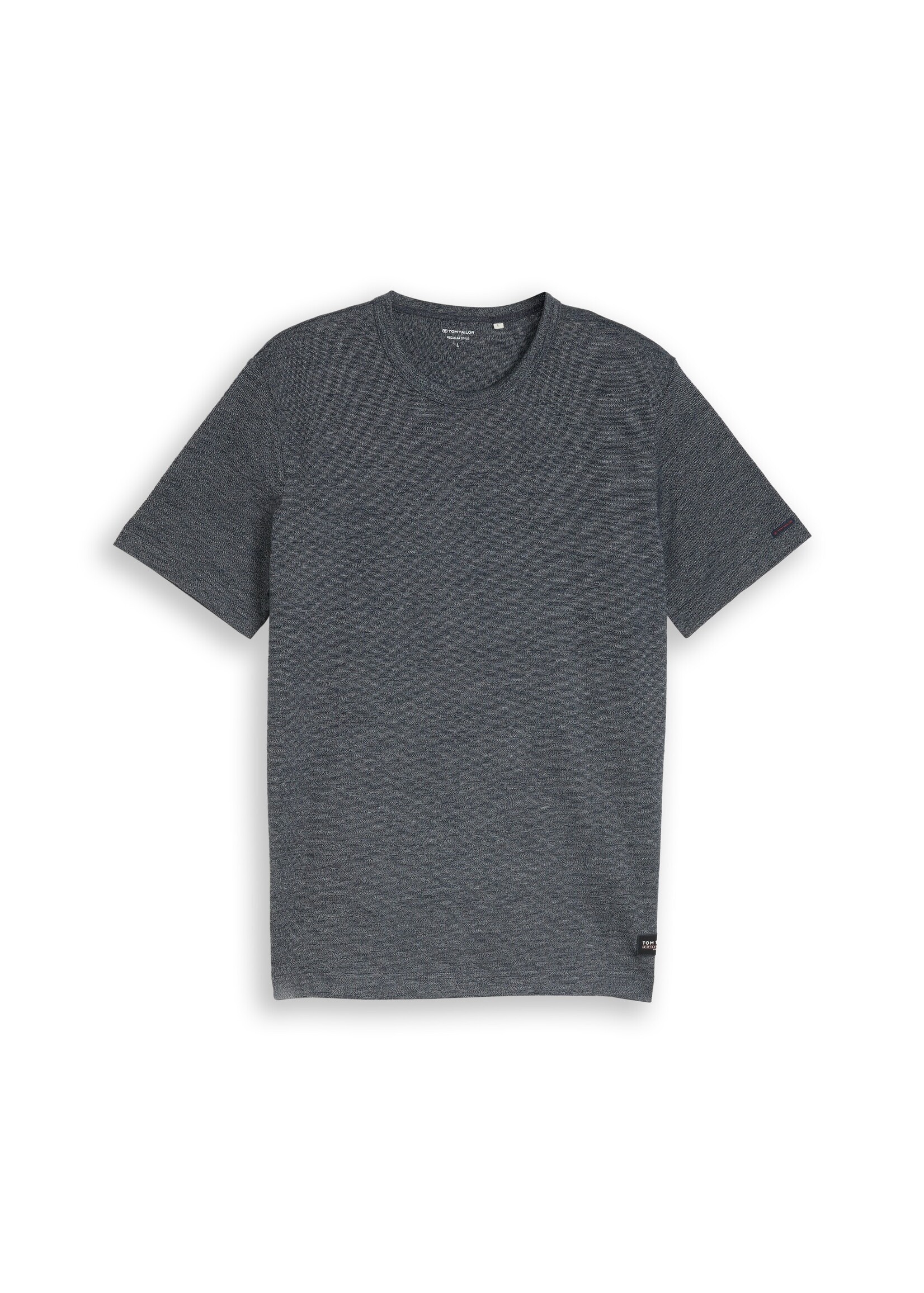 1050601 DETAILED FINE STRIPED T-SHIRT