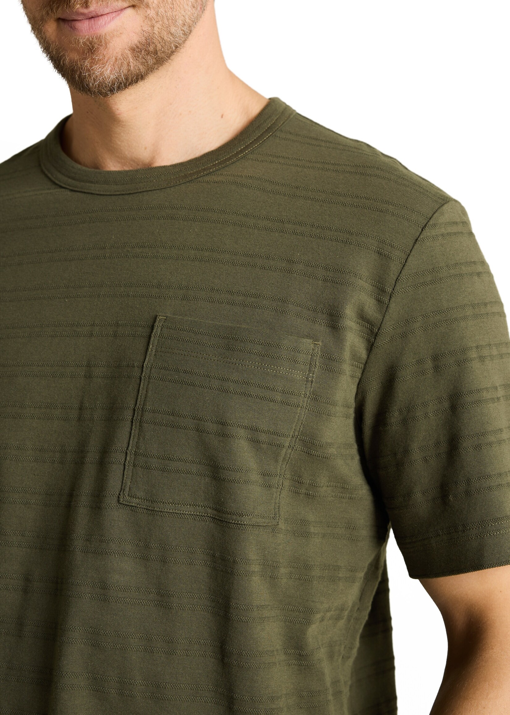 1050224 STRIPED STRUCTURED T-SHIRT