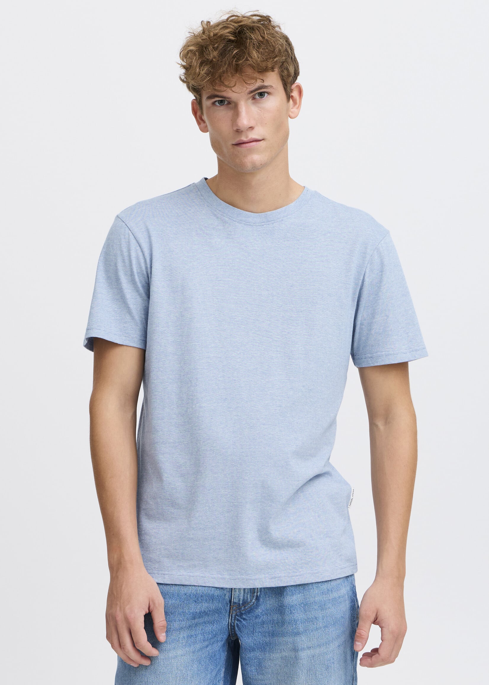 CASUAL FRIDAY CFTHOR MICRO STRIPED TEE