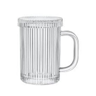 Drinkglas Ribble Koffie- Theeglazen incl. Deksel | 400ml