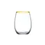 Pasabahce Pasabahce 6 Amber Drinkglazen Goud | 350ml