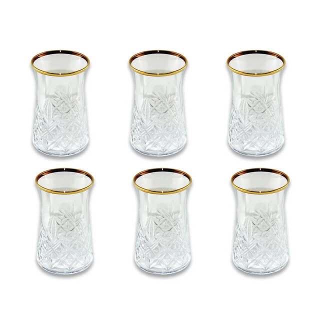 Pasabahce Pasabahce | 6 Timeless Theeglazen Goud | 160ml