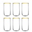 Pasabahce 6 Iconic Long Drinkglazen Goud | 365ml