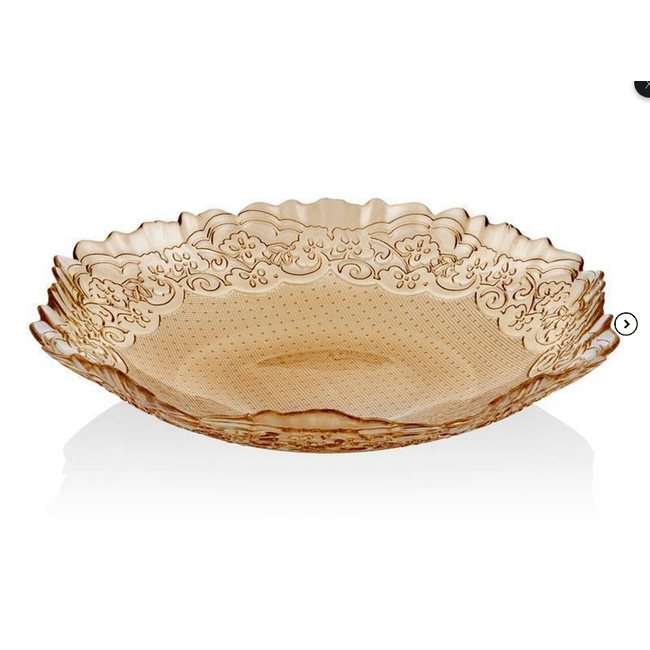 Decoratieve Glazen Sier- en Serviesschaal | 30 cm