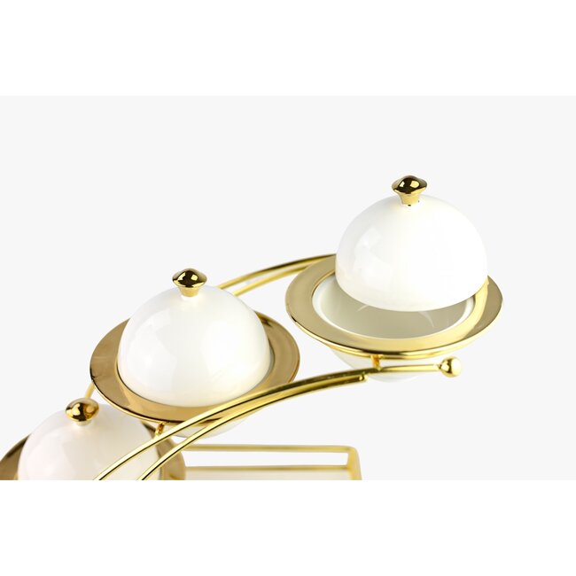 Bavary Kommenset met metalen rek | 3-delig | Met Deksel