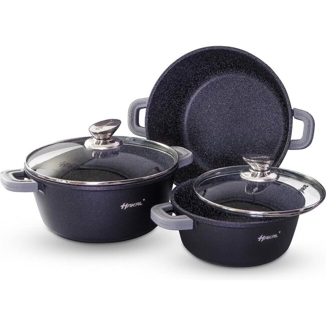 HAKAL | Pannenset | Zwart | 6-delig