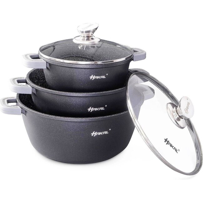 HAKAL | Pannenset | Zwart | 6-delig
