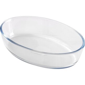 Glozini | Glazen Ovenschaal | Ovaal | 1,6L