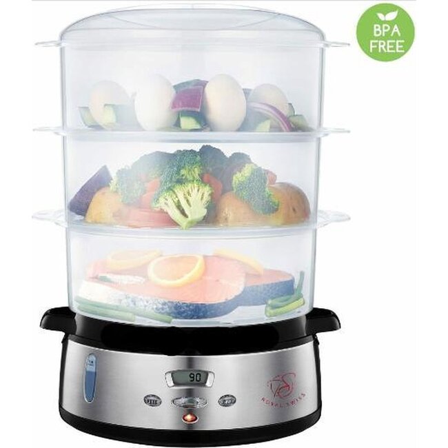 ROYAL SWISS | FOOD STEAMER STEEL 800W