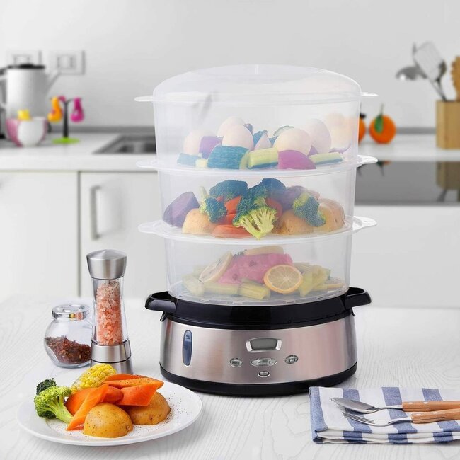 ROYAL SWISS | FOOD STEAMER STEEL 800W