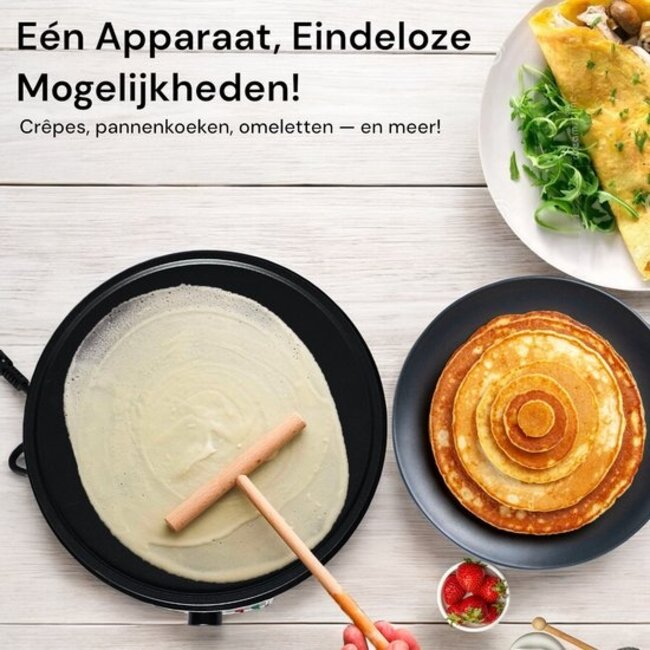 Royal Swiss ROYAL SWISS | Crêpe Maker – Elektrische Pannenkoekenmaker 30cm