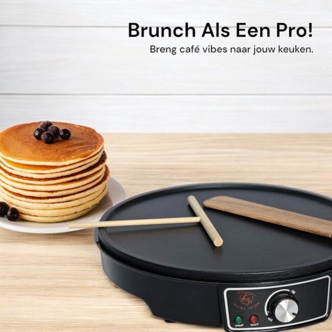 Royal Swiss ROYAL SWISS | Crêpe Maker – Elektrische Pannenkoekenmaker 30cm