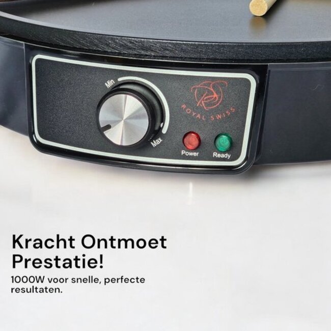 Royal Swiss ROYAL SWISS | Crêpe Maker – Elektrische Pannenkoekenmaker 30cm