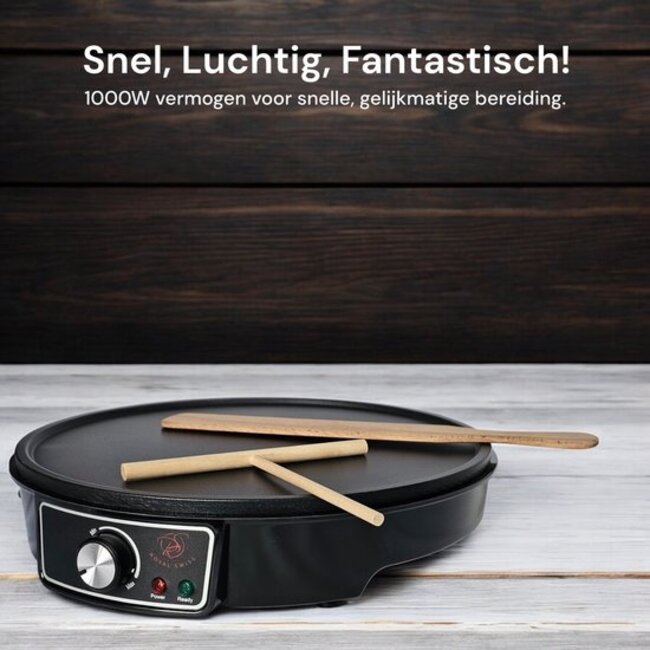 Royal Swiss ROYAL SWISS | Crêpe Maker – Elektrische Pannenkoekenmaker 30cm