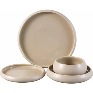 Bavary Bavary | Beige Chubby Dinner Set 24pcs