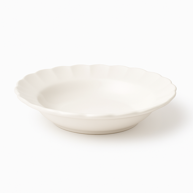 Bavary 24-Piece Lotus Dinner Set | White