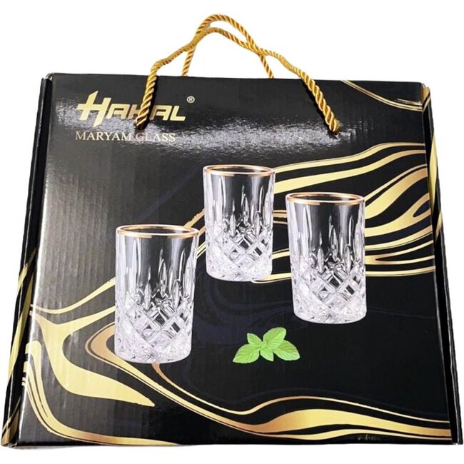 Hakal | Theeglas Gouden Rand