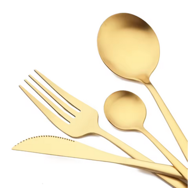 Kadirelli | Bestekset | Stainless Steel | Goud | 24-delig
