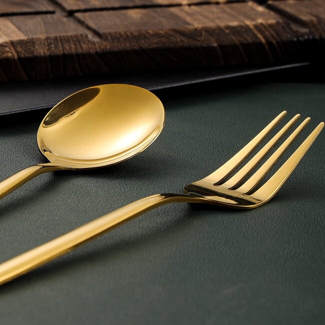Kadirelli | Bestekset | Stainless Steel | Goud | 24-delig