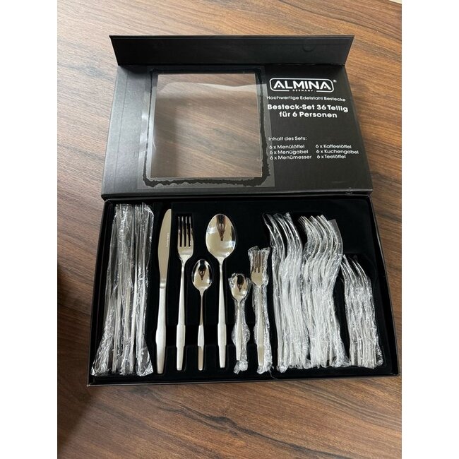 Almina Almina Ella Bestekset 36-Delig Silver