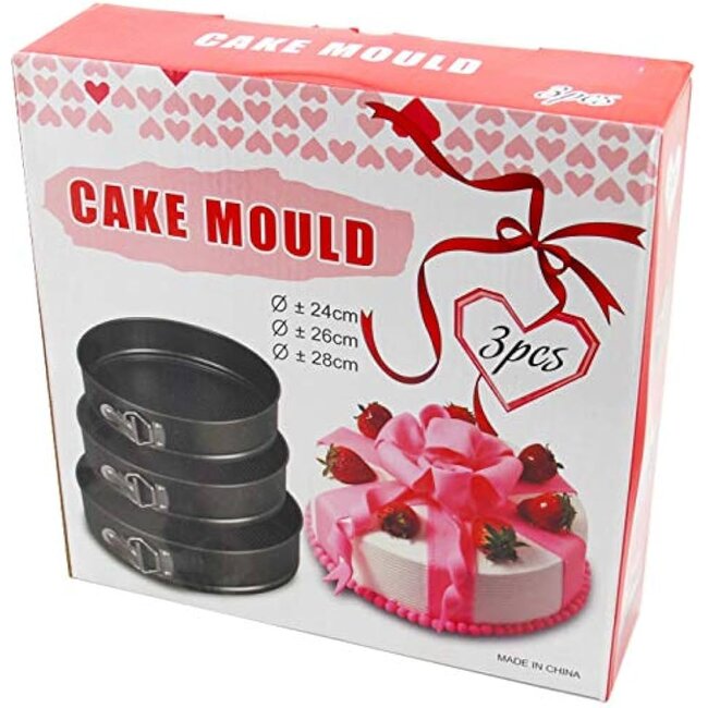 HAKAL | Set Ronde Bakvorm | 3 stuks