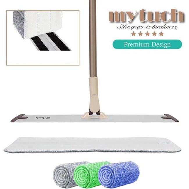 MyTuch Vloermop | 360° Draaibaar | 50 cm