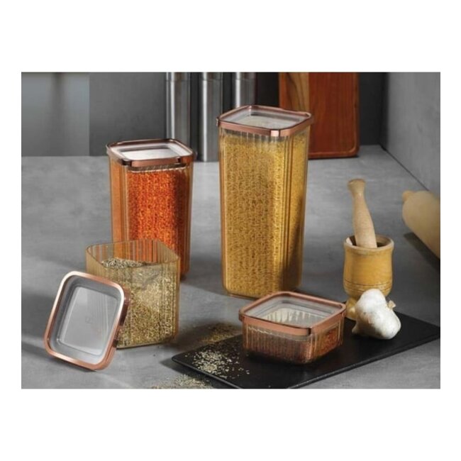 Akkaya | Voorraadpottenset | Rosegold | 4 stuks