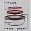 Set Van Ronde Voorraadbakjes| 3 stuks