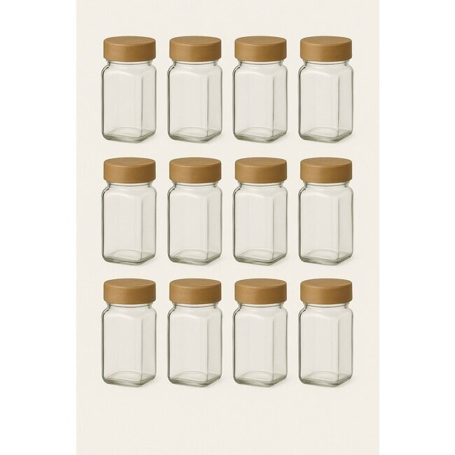 Bavary Kruidenpotjes set Bamboo | 120 ml | 12 stuks