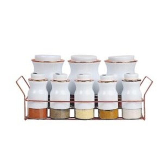 Trendmax | Voorraadpotjes - Wit - 8 stuks