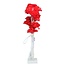 Bloemenlamp | Wit/Rood